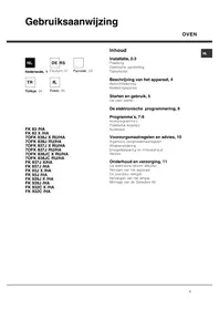 Инструкция HOTPOINT LUCE FK 83 X/HA Духовка