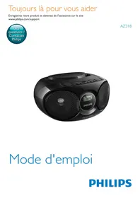 PHILIPS AZ318B - Lecteur CD portable