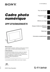 SONY DPF-D75 - Digital photo frame