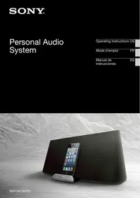 SONY RDP-XA700IPN - Estación de acoplamiento de audio