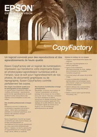 EPSON COPY FACTORY - Logiciel informatique