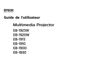 EPSON EB-1830 - Vidéoprojecteur