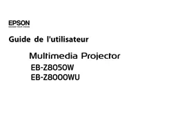 EPSON EB-Z8000WU - Vidéoprojecteur