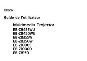 EPSON EB-Z8455WU - Vidéoprojecteur