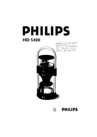 PHILIPS HD5400 - Koffiezetapparaat
