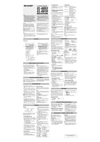SHARP EL-6053 - Taschenrechner