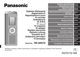 PANASONIC RRQR270 - Ditafone