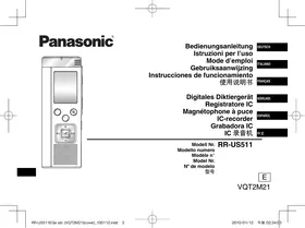 PANASONIC RRUS511 - Dictáfono