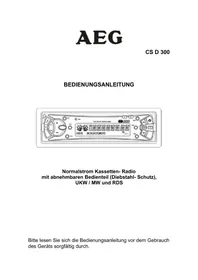 AEG CSD 300 - Autoradio