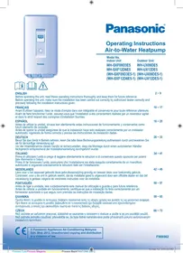 PANASONIC WH-SXF12D6E51 - Pompa di calore