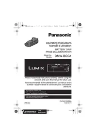 PANASONIC DMW-BGG1PP - Poignée batterie