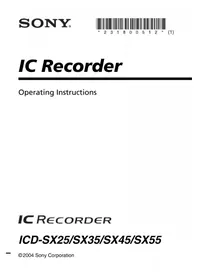 SONY ICD-SX45 - Dictaphone