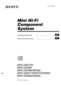 MHC-GNX80 SONY