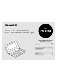 SHARP PWE350 - Calculator