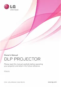 LG PG60G - Projektor