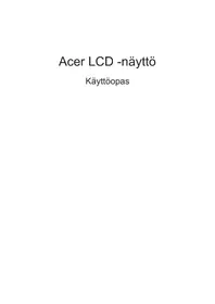 Käyttöohje ACER CCB241HYK Televisio