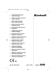 TRONCONNEUSE ELAGUEUSE ELECTRIQUE GH-EC 2040 2000 W COUPE DE 40 CM EINHELL