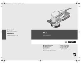 BOSCH PEX 400 OAE &amp; PEX 400 AE - Ponceuse