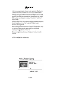Használati útmutató NEFF B 8732 N0 Sütő