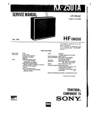 Panduan SONY KX-2501A Televiso