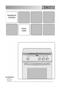 Instrukcija ZANUSSI ZCG554GW2 Skalbyklė