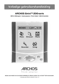 Handleiding ARCHOS GMINI 220 Mp3-speler