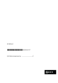 NEFF B15E54N0 - Oven