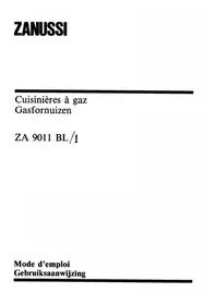 Упутство ZANUSSI ZA 9011 Rerna