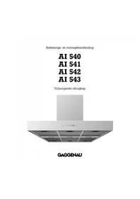 Bruksanvisning GAGGENAU AI541122 Fläkt