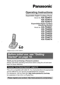 PANASONIC KX-TG4074 - Teléfono inalámbrico