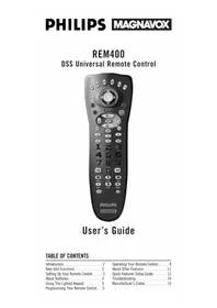 PHILIPS REM400 - Remote control