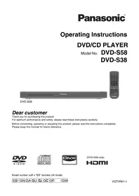 PANASONIC DVD-S58G - DVD player