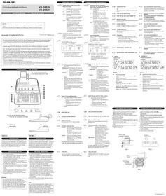 SHARP VX-1652H - Calculator