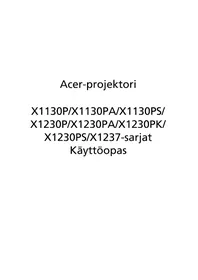 Käyttöohje ACER X1237 Projektori