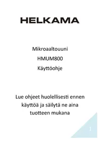 Käyttöohje Helkama HMUM800 Mikroaaltouuni