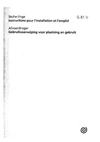 INDESIT G 81 V - Wasdroger