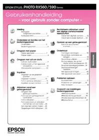 Handleiding EPSON STYLUS RX590 Printer