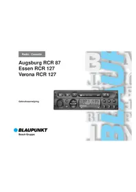 BLAUPUNKT Augsburg RCR 87 - Autoradio