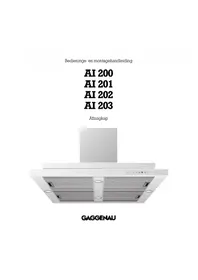 Handleiding GAGGENAU AH201100 Afzuigkap