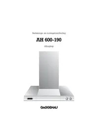 Handleiding GAGGENAU AH600190 Afzuigkap