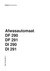 Handleiding GAGGENAU DF 290 Vaatwasser