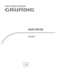 Handleiding GRUNDIG HD3701 Föhn