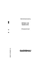 Handleiding GAGGENAU GI 235-545 Vaatwasser