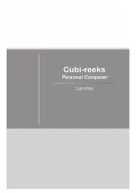 Handleiding MSI CUBI 3 PLUS Desktopcomputer