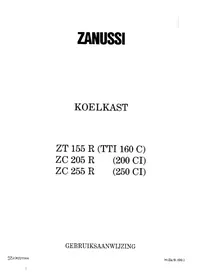 Bruksanvisning ZANUSSI ZC 255 AO Kjøleskap