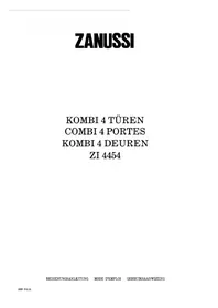 Bruksanvisning ZANUSSI ZI 4454 Kjøleskap