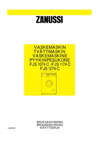 Bruksanvisning ZANUSSI FJS 1174 C Vaskemaskin