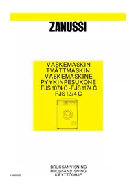 Bruksanvisning ZANUSSI FJS 1074 C Vaskemaskin