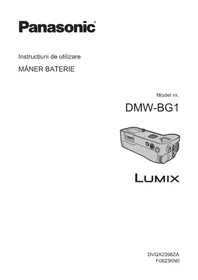 Manual PANASONIC LUMIX DMW-BG1 Aparat foto