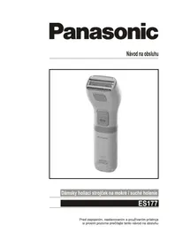 Návod PANASONIC ES-177 Elektrický holiaci strojček